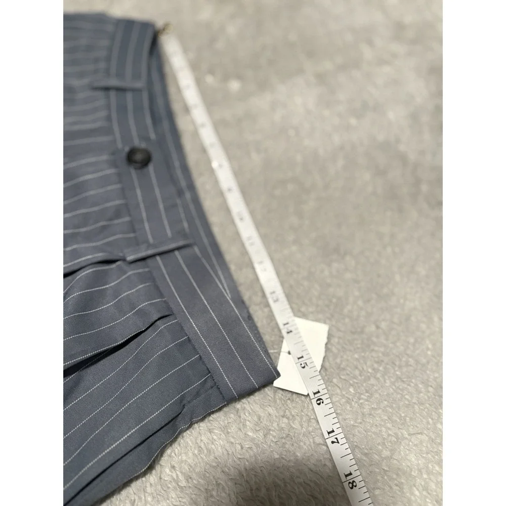 New Forever 21 High Waist Pleated Women's Gray Dress Pants Size Large Wide Leg - Picture 6 of 8